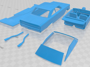 plymouth gtx 1967 printable car 3D Baskı Modeli