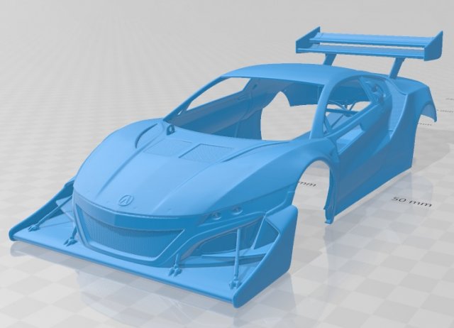 acura nsx ev 2016 printable body car 3D Принт Модель .c4d .max .obj .3ds .fbx .stl .blend 