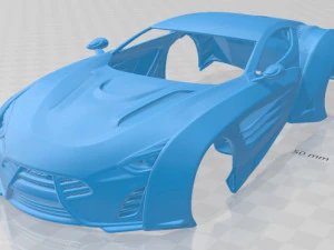laraki &ouml;zeti 2013 yazdırılabilir g&ouml;vdeli araba 3D Baskı Modeli
