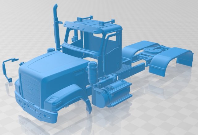 caterpillar ct 680 2015 printable truck 3Dプリントモデル .c4d .max .obj .3ds .fbx .stl .blend 