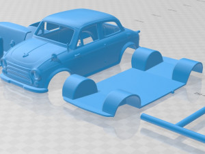 mitsubishi colt 500 1960 printable car Modello di stampa 3D