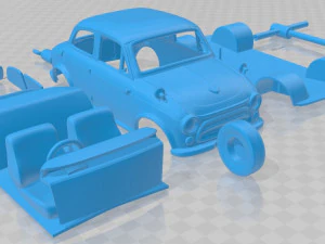 mitsubishi colt 500 1960 printable car 3D Print Model