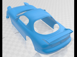mazda rx7 1999 printable body car Modèles 3D en vedette