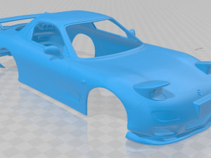 mazda rx7 1999 printable body car Modèles 3D en vedette