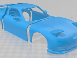 mazda rx7 1999 printable body car 3D-printmodel