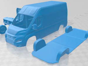 fiat ducato panel van l2h2 2014 printable 3D Print Model