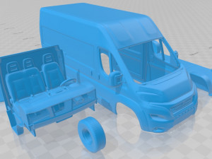 fiat ducato panel van l2h2 2014 printable Modèles 3D en vedette
