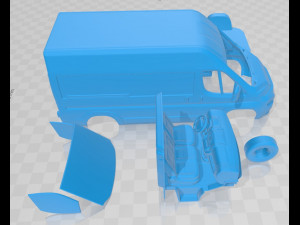 fiat ducato panel van l2h2 2014 printable Modèles 3D en vedette