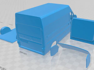 fiat ducato panel van l2h2 2014 printable 3D Print Model