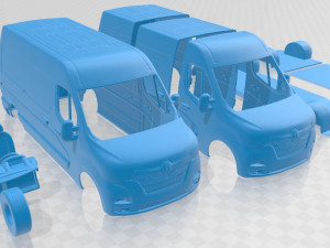 renault master van l2h2 2020 printable 3Dプリントモデル