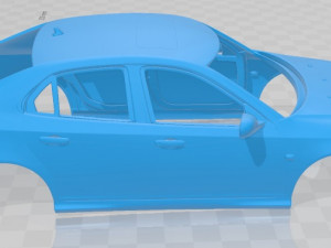 saab 9-3 sport sedan 2008 printable body car 3D Print Model