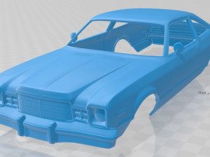 plymouth volare coupe 1977 printable body car 3D Print Model