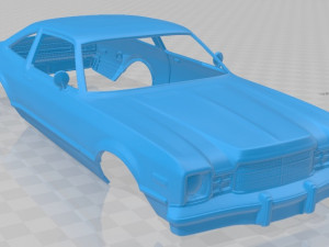 plymouth volare coupe 1977 printable body car 3D-Druckmodell