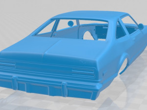 plymouth volare coupe 1977 printable body car 3D-Druckmodell