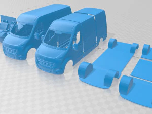 renault master panelvan 2010 printable 3D Print Model