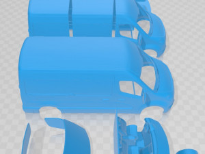 renault master panelvan 2010 printable Model do druku 3D
