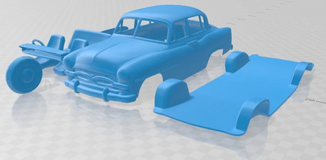 toyota crown rsd deluxe 1955 printable car 3D Print Model .c4d .max .obj .3ds .fbx .stl .blend 