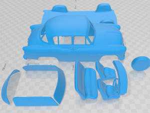 toyota crown rsd deluxe 1955 printable car Modelo de Impressão 3D