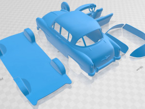 toyota crown rsd deluxe 1955 printable car Modelo de Impressão 3D