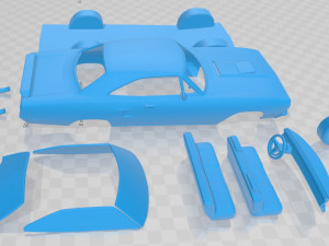 plymouth road runner 440 hardtop 1970 printable car Modèles 3D en vedette