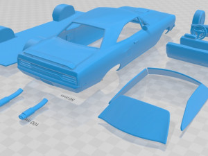 plymouth road runner 440 hardtop 1970 printable car Modèles 3D en vedette