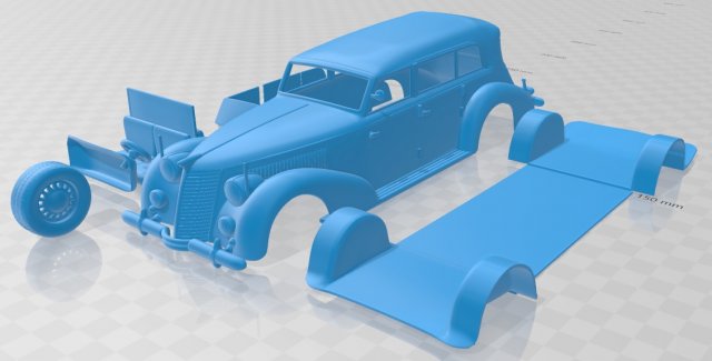 fiat 2800 torpedo 1939 printable car Modelo de impresión 3D .c4d .max .obj .3ds .fbx .stl .blend 