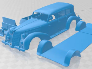 fiat 2800 torpedo 1939 coche imprimible Modelo de impresión 3D