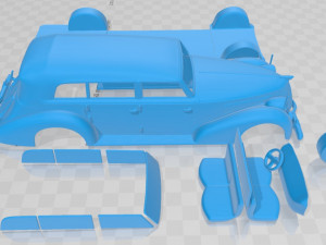fiat 2800 torpedo 1939 printable car Modelo de impresión 3D
