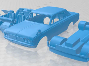 toyota crown s120 royal saloon 1983 printable body car 3D Print Model