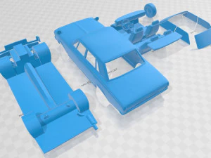 toyota crown s120 royal saloon 1983 printable body car 3D Print Model