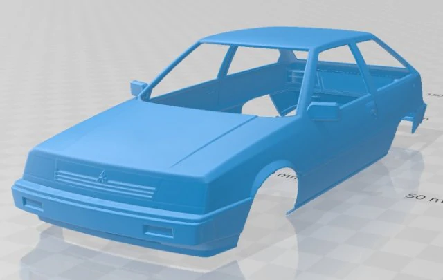 mitsubishi colt 1984 printable body car 3D Print Model .c4d .max .obj .3ds .fbx .stl .blend