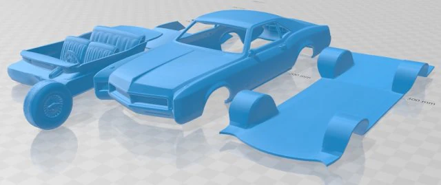 riviera 1966 printable car 3D Print Model .c4d .max .obj .3ds .fbx .stl .blend