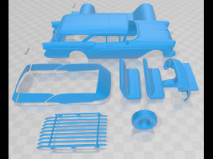 buick century caballero wagon 1957 printable car 3D Print Model