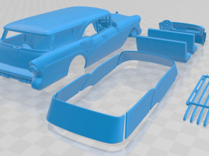 buick century caballero wagon 1957 printable car 3D Print Model