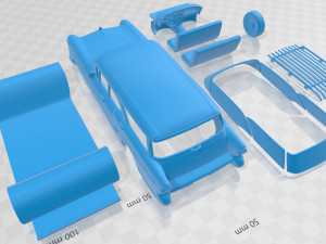 buick century caballero wagon 1957 printable car 3D Print Model