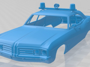 buick wildcat police 1968 printable body car Modelo de impresión 3D