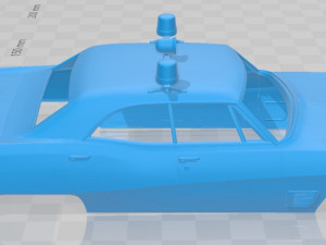 buick wildcat police 1968 printable body car Modelo de Impressão 3D