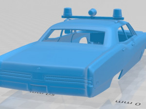 buick wildcat police 1968 printable body car Modelo de Impressão 3D