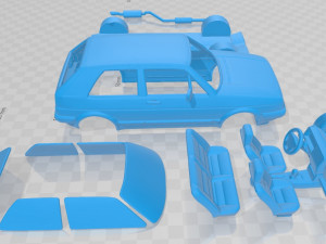 volkswagen golf mk2 1983 printable car 3D प्रिंट मॉडल