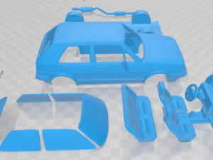 volkswagen golf mk2 1983 printable car 3D Print Model