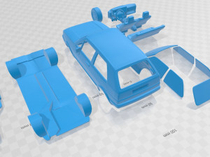 volkswagen golf mk2 1983 printable car 3D प्रिंट मॉडल