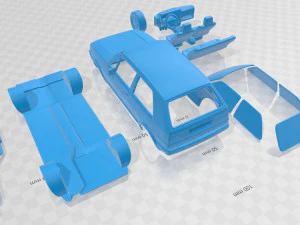 volkswagen golf mk2 1983 printable car 3D Print Model