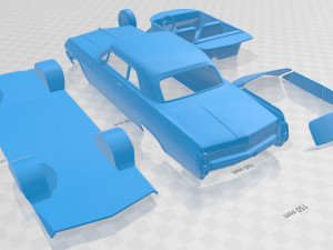 wildcat convertible 1963 printable car Modèles 3D en vedette