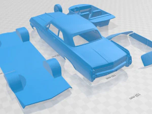 wildcat convertible 1963 printable car 3D Print Model