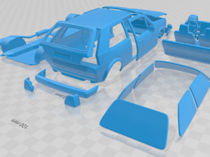 volkswagen golf mk2 1983 printable car Modelo de impresión 3D