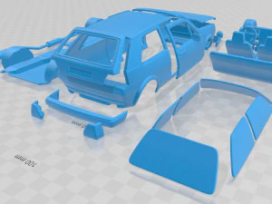 volkswagen golf mk2 1983 printable car 3D Print Model