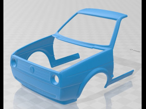 volkswagen golf mk2 1983 printable car Modelo de impresión 3D