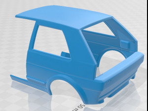 volkswagen golf mk2 1983 printable car Modelo de impresión 3D