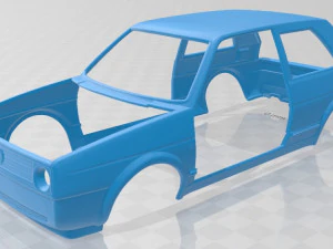 volkswagen golf mk2 1983 printable car 3D Print Model