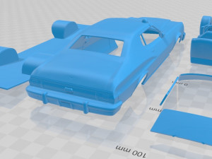 gran torino 1975 starsky y hutch printable car 3D 打印模型